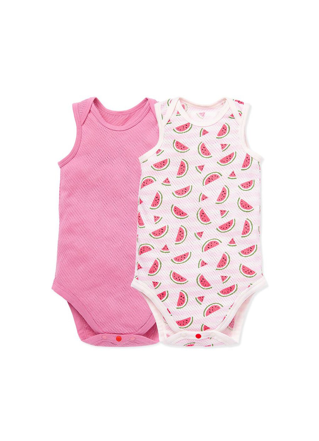 Baby Cotton Mesh Sleeveless Bodysuit 2 Pack, , hi-res image number 0