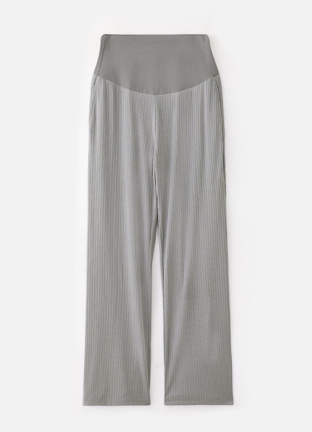 Pleated Maternity Straight Leg Pants, Silver, hi-res image number 6