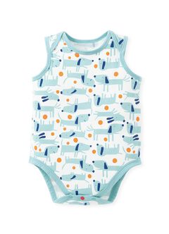 Puppy Baby Cotton Sleeveless Bodysuit 2 Pack, , hi-res