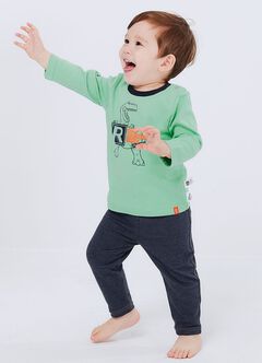 Baby Cotton Full-length Leggings, , hi-res