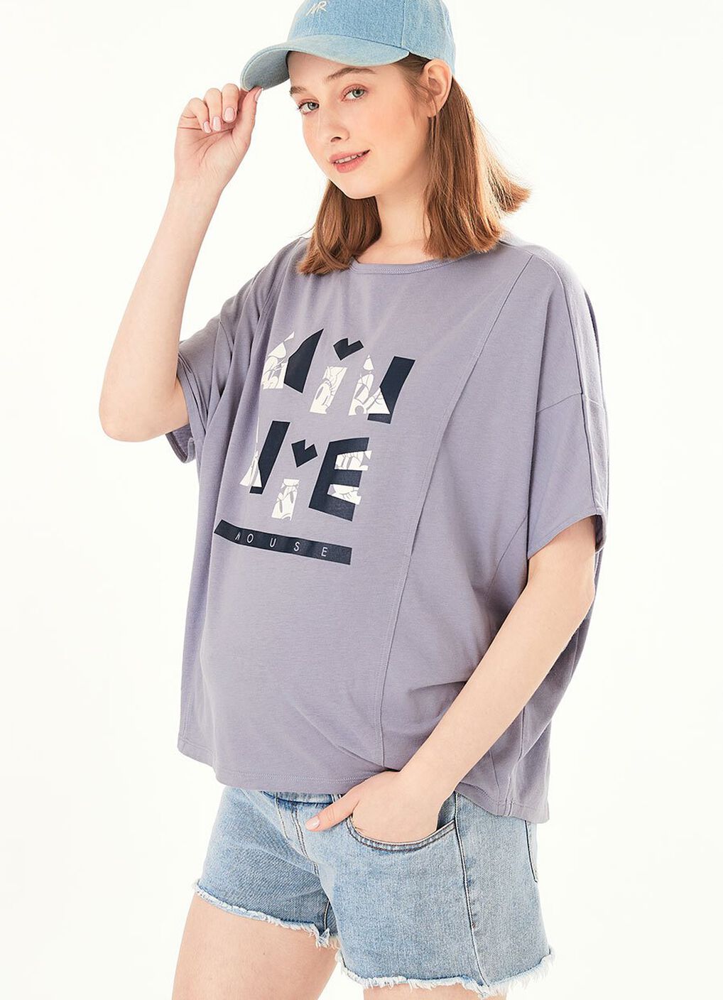 Disney Minnie Maternity & Nursing Top, Lilac, hi-res image number 0