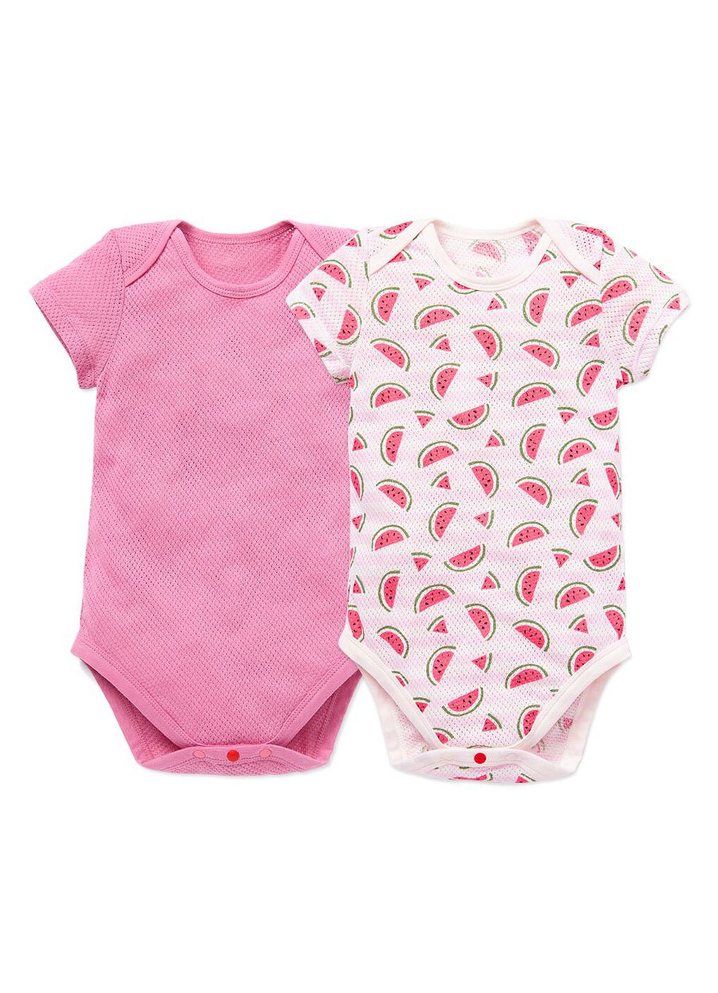 Baby Cotton Mesh Short Sleeve Bodysuit 2 Pack, , hi-res image number 0