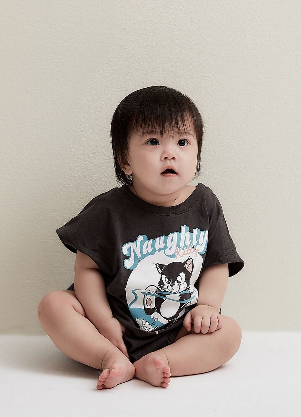 Disney Figaro & Cleo Baby Cotton Short Sleeve Romper, , hi-res image number 1