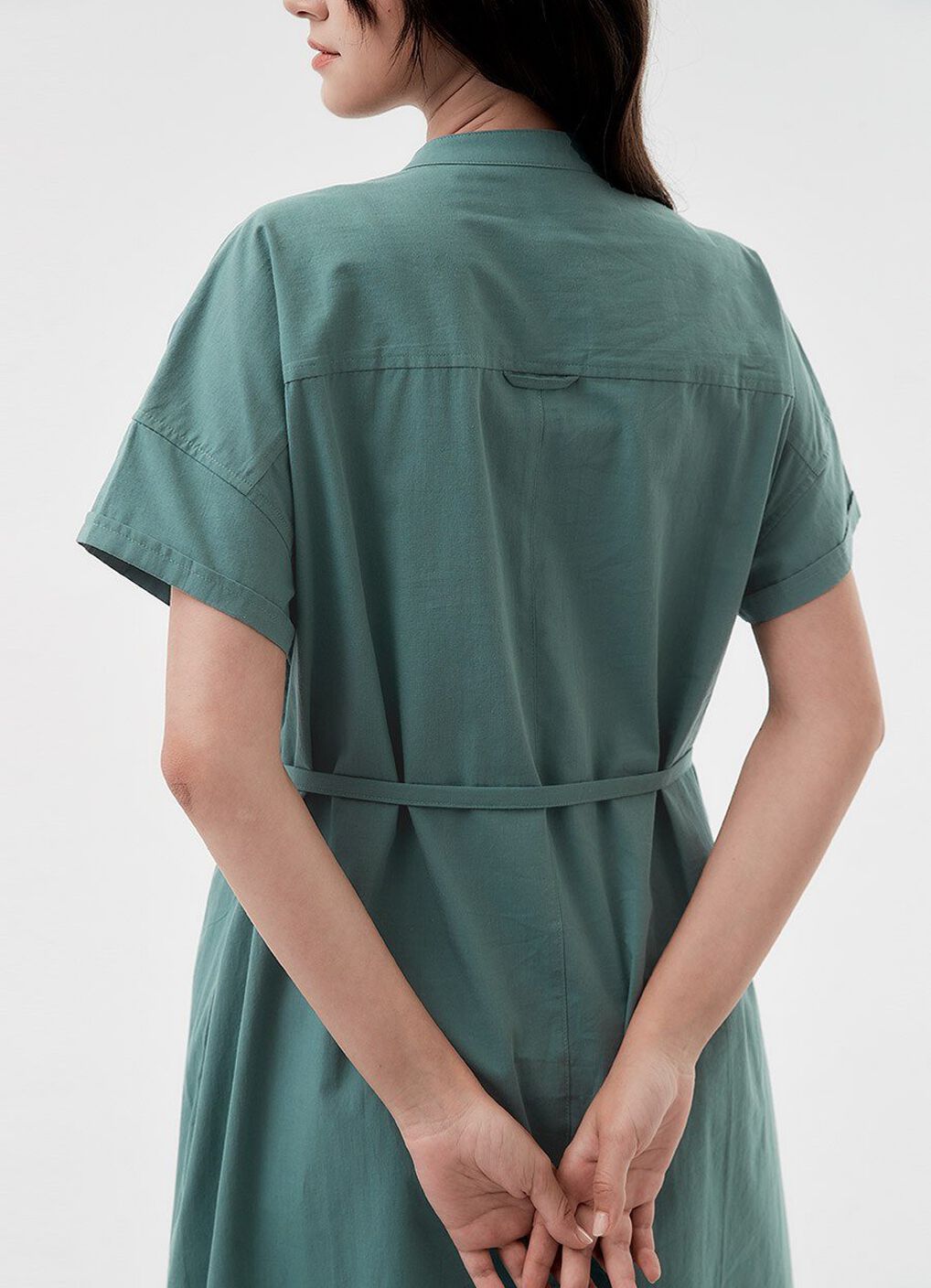 Cotton Maternity & Nursing Shirt Dress, , hi-res image number 4