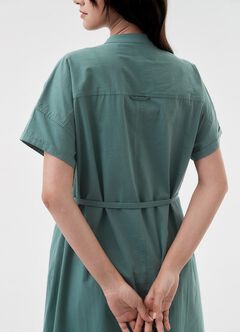 Cotton Maternity & Nursing Shirt Dress, , hi-res