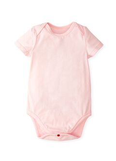 Baby Cotton Short Sleeve Bodysuit 2 Pack, Pink, hi-res