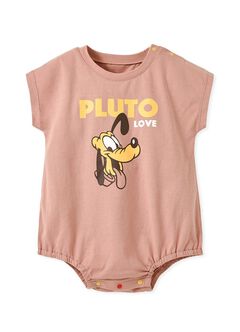 Disney Pluto Love Baby Cotton Short Sleeve Romper, , hi-res
