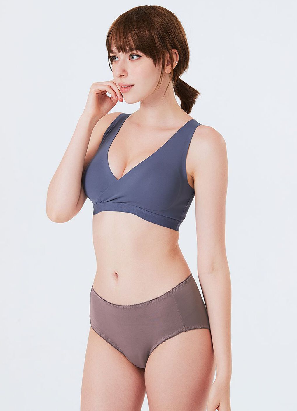 Ultra Silky Crossover Sleeping & Nursing Bra, Purple, hi-res image number 3