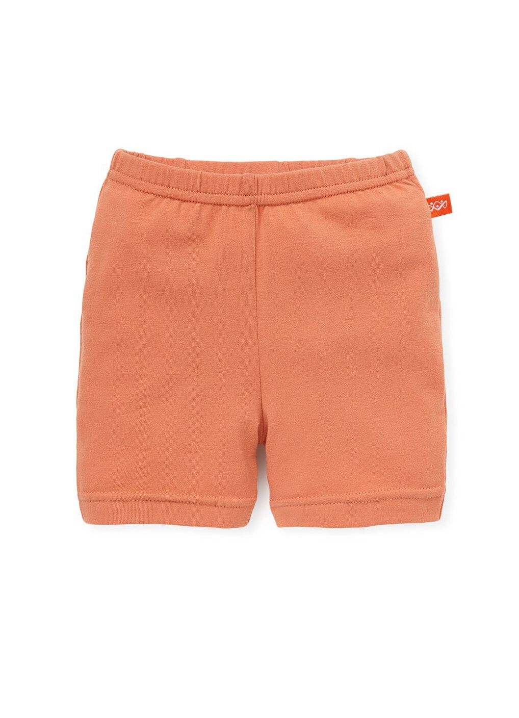 Baby Cotton Short Leggings, Orange, hi-res image number 0