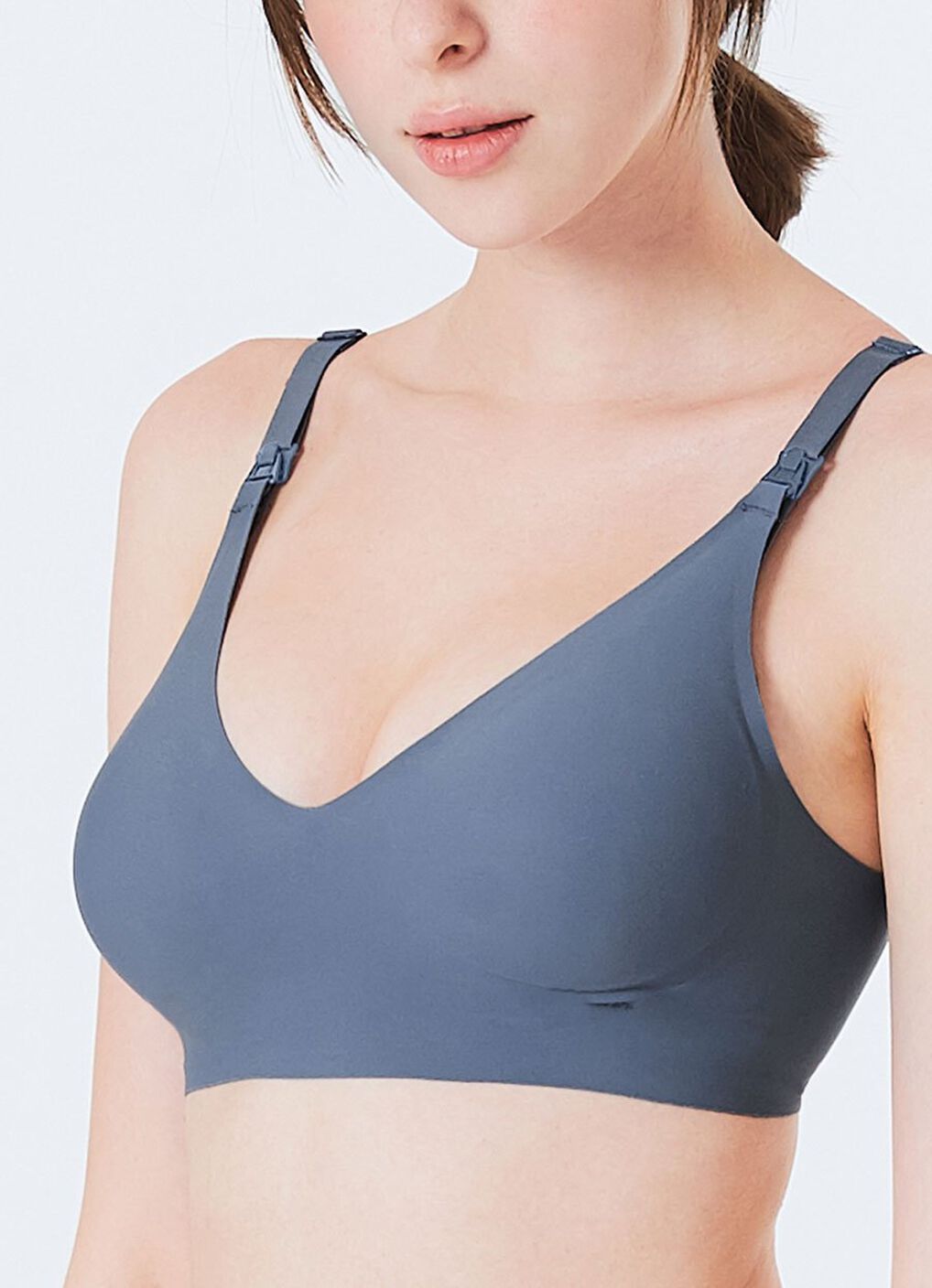 Ultra Silky Seamless Maternity & Nursing Bra, Periwinkle, hi-res image number 0