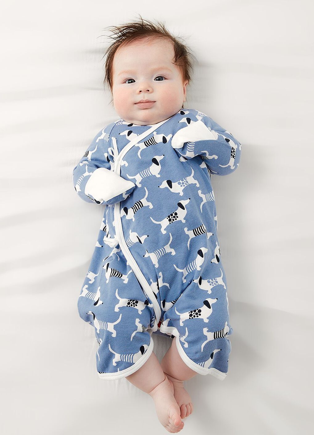 Puppy Newborn Cotton L/S Romper 2 Pcs Pack, , hi-res image number 0