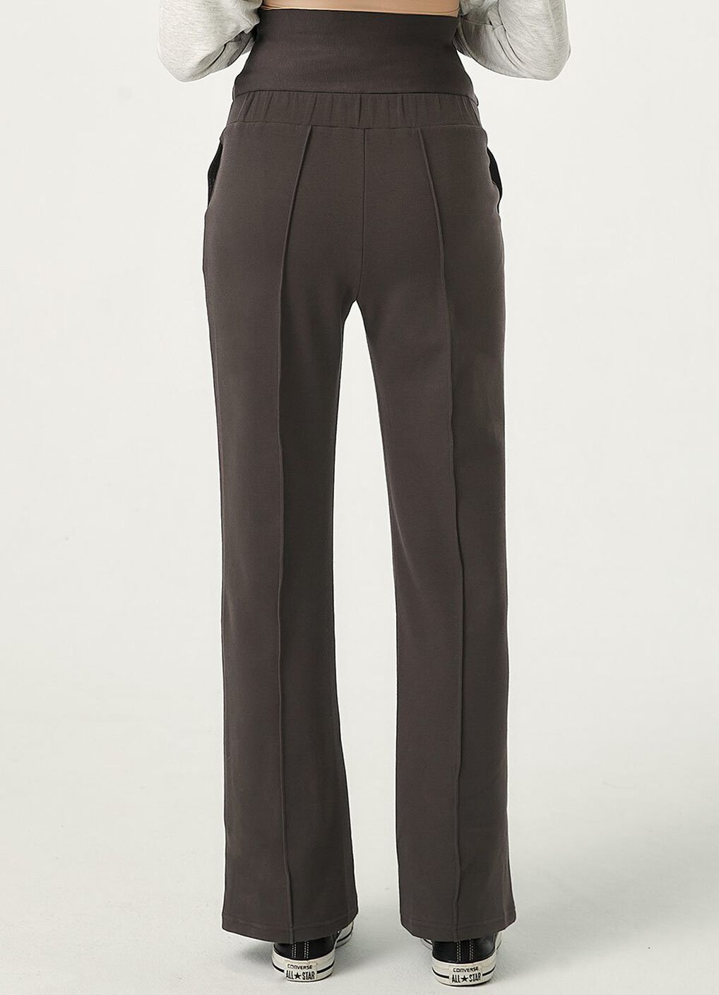 Relaxed Maternity Slim Pants, Charcoal, hi-res image number 3