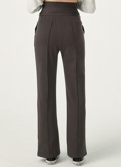 Relaxed Maternity Slim Pants, Charcoal, hi-res