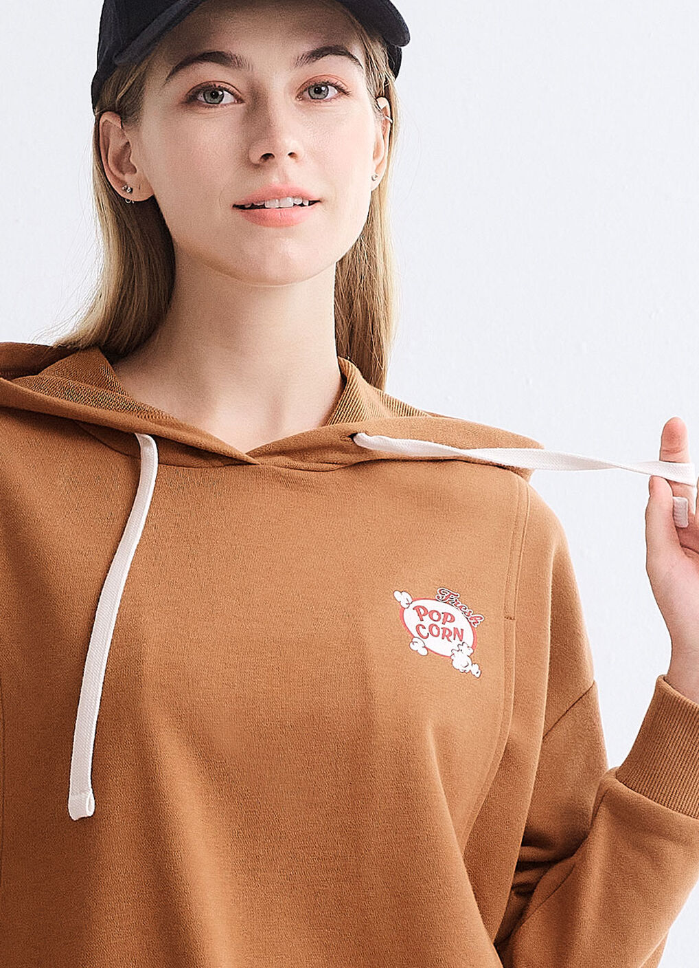 Disney Chip & Dale Popcorn Long Sleeves Maternity & Nursing Top, Brown, hi-res image number 4
