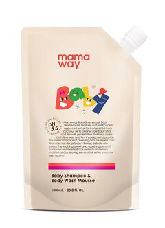 Baby Shampoo Body Wash Mousse Refill Pack (1000ml), , hi-res