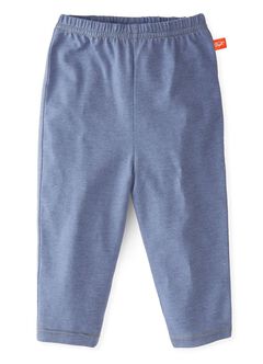 Baby Cotton Full-length Leggings, Blue Grey, hi-res
