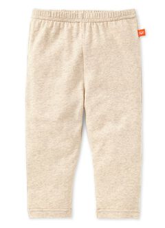 Baby Cotton Full-length Leggings, Cream, hi-res