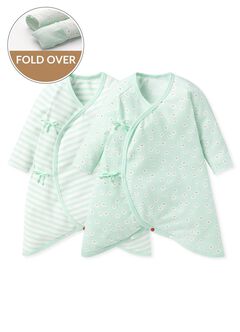 Pearl Barley Newborn Cotton L/S Romper 2 Pcs Pack, , hi-res