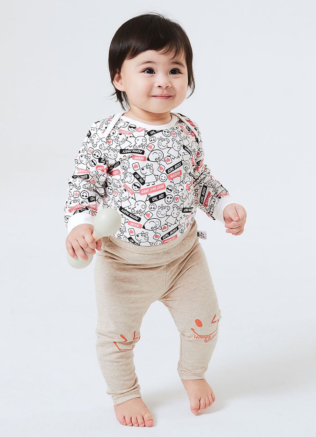 Label Peppa Pig Baby Cotton L/S Bodysuit 2 Pcs Pack, , hi-res image number 1