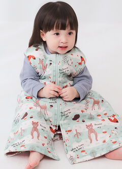 All Seasons Optimum Temp. Sleep Suit-Forest Animals, , hi-res