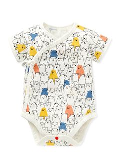 Polar Bear Newborn Cotton S/S Bodysuit 2 Pcs Pack, , hi-res