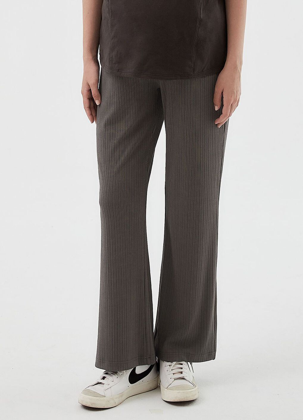 Pleated Maternity Straight Leg Pants, , hi-res image number 0