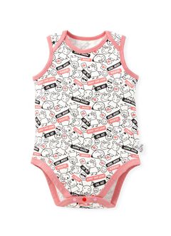 Label Peppa Pig Baby Cotton S/L Bodysuit 2 Pcs Pack, Rose, hi-res