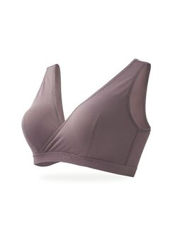 Ultra Breezy Crossover Nursing Sleep Bra, Dusty Purple, hi-res