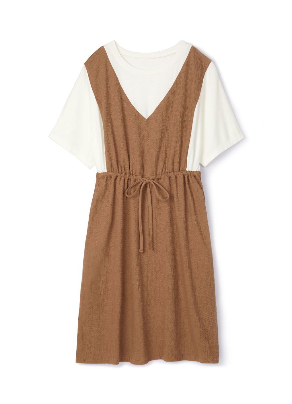 2 in 1 Splicing Maternity & Nursing Dress, Mink, hi-res image number 6