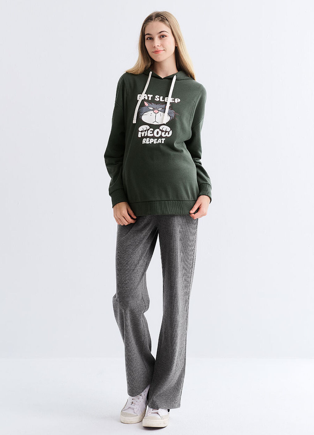 Disney Lucifer Long Sleeves Maternity & Nursing Top, Green, hi-res image number 0