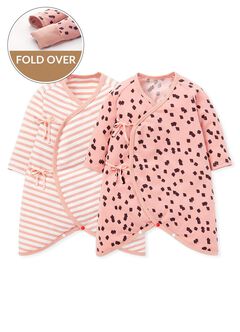 Grass Jelly Newborn Cotton S/S Romper 2 Pcs Pack, , hi-res
